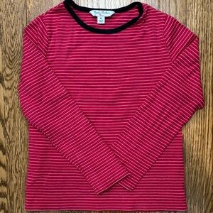 Brooks Brothers Red and White Striped Top